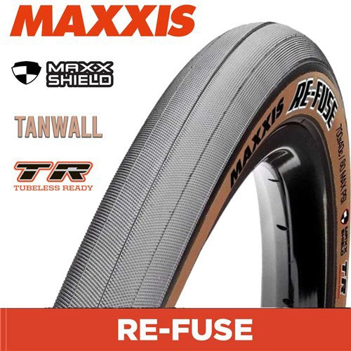 Tyre - MAXXIS Refuse - 700 X 40 Folding 60TPI MaxxShield TR Tanwall